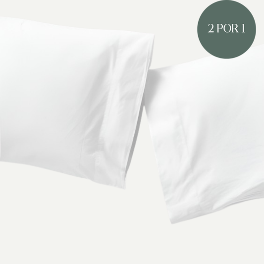 Set de 2 fundas de almohada Clásica (180 hilos)