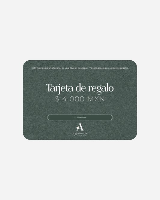 Tarjeta de regalo Algodoneria | $4000 MXN