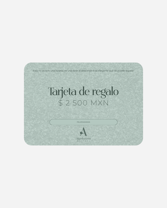 Tarjeta de regalo Algodoneria | $2500 MXN