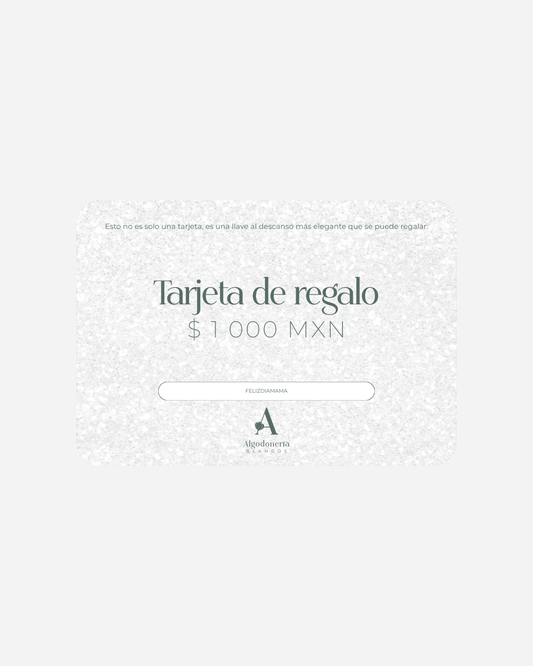 Tarjeta de regalo Algodoneria | $1000 MXN